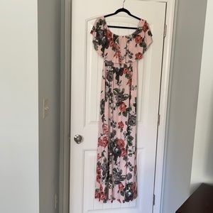 PinkBlush Floral Maternity dress